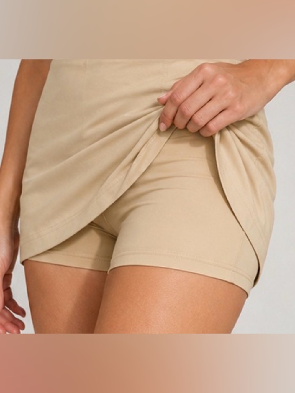 NWT Tail Tech Golf Skort Skirt Size 2 Beige Performance Stretch Athletic Preppy - Picture 3 of 15